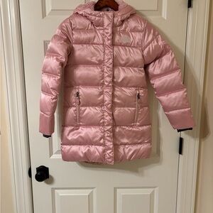 North Face Pink Parka with hood